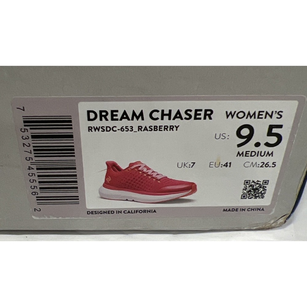 New Rabbit Dream Chaser Women's Raspberry Running Shoes RWSDC-653 Size 9.5 - Picture 2 of 9